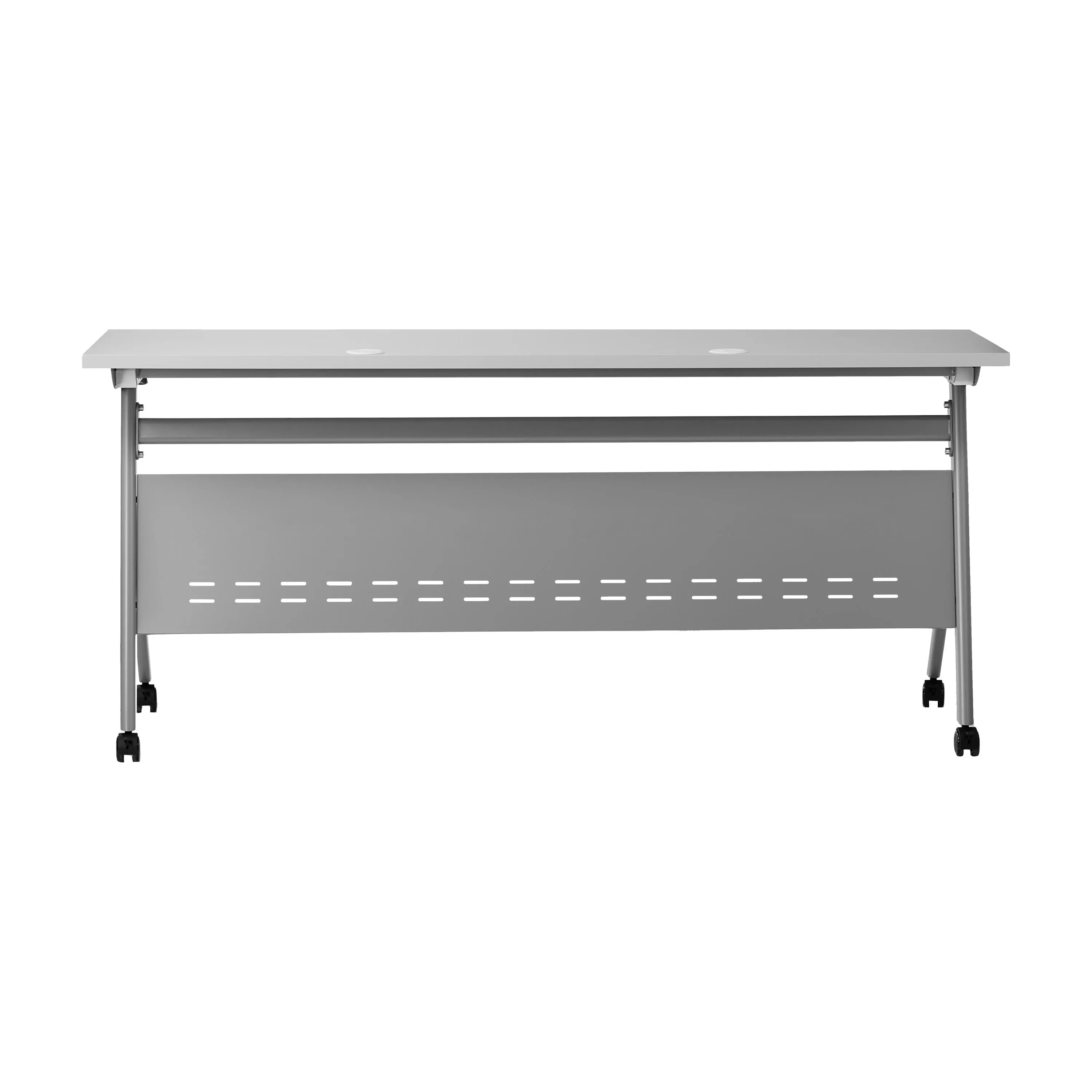 Davis Commercial Grade Heavy-Duty Nesting Flip Training Table with Y-Legs, Modesty Panel, Tabletop, and Frame