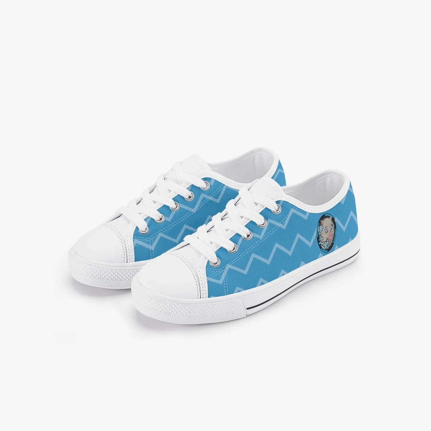 Demon Slayer Inosuke Hashibara Kid’s Low-Top Canvas Anime Shoes