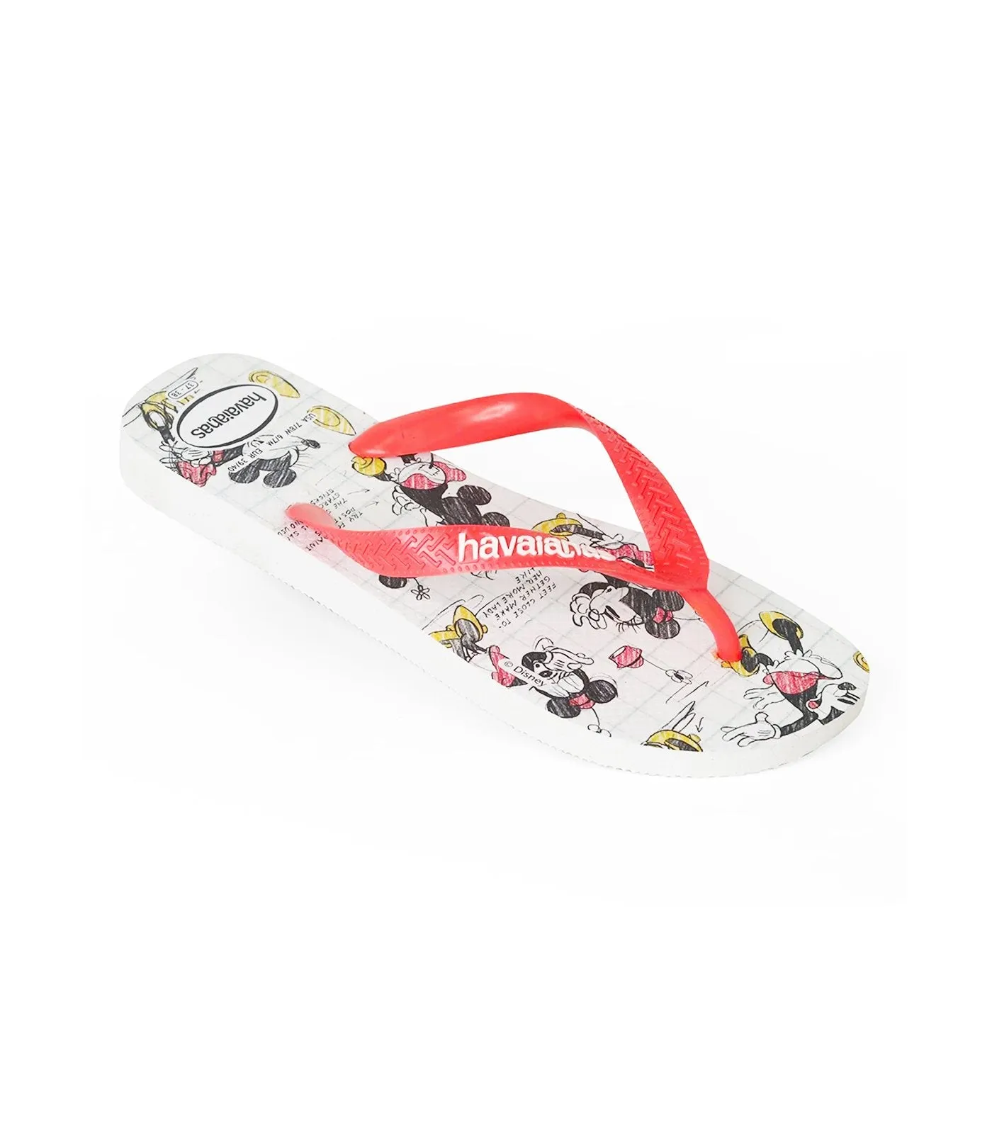 Disney Stylish Flip Flops - White/Coral