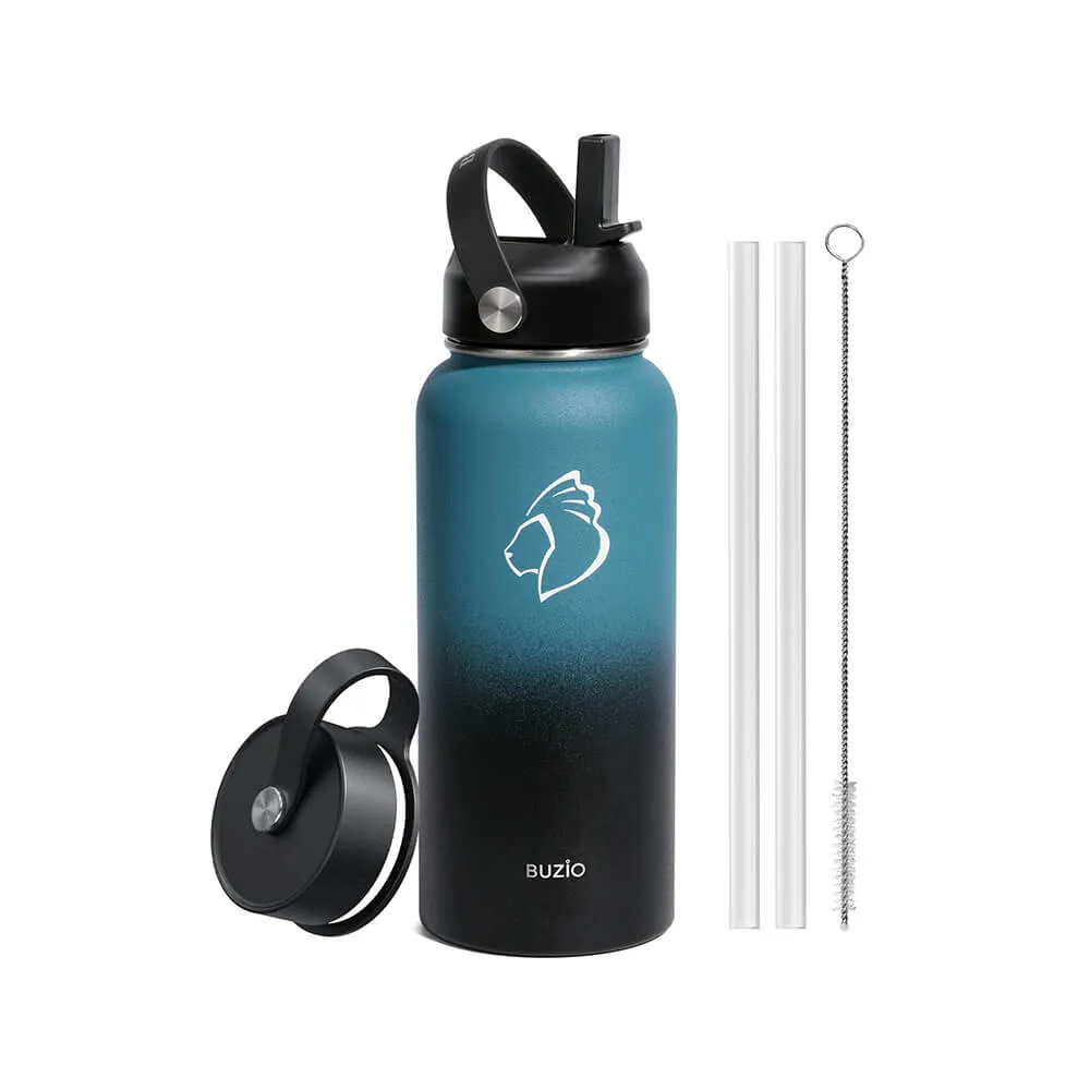 Duet Series Insulated Water Bottles with 2 Lids | 22oz- 128oz