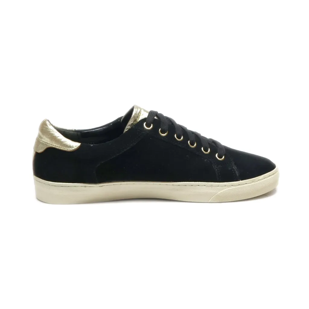 Dune London Leopard Elwinn Low-Top Sneakers Suede Black Colour For Women