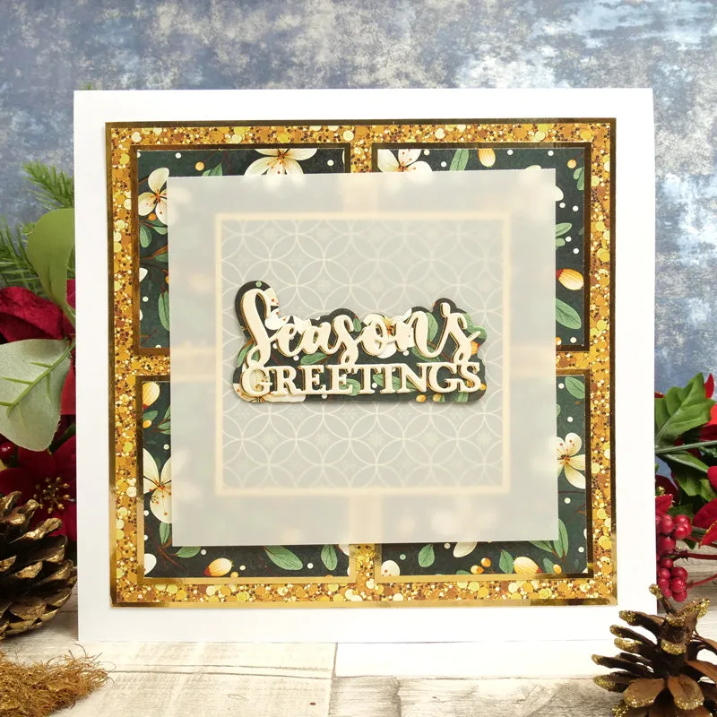 Duo Design Paper Pads - Festive Flowers & Seasonal Sparkle