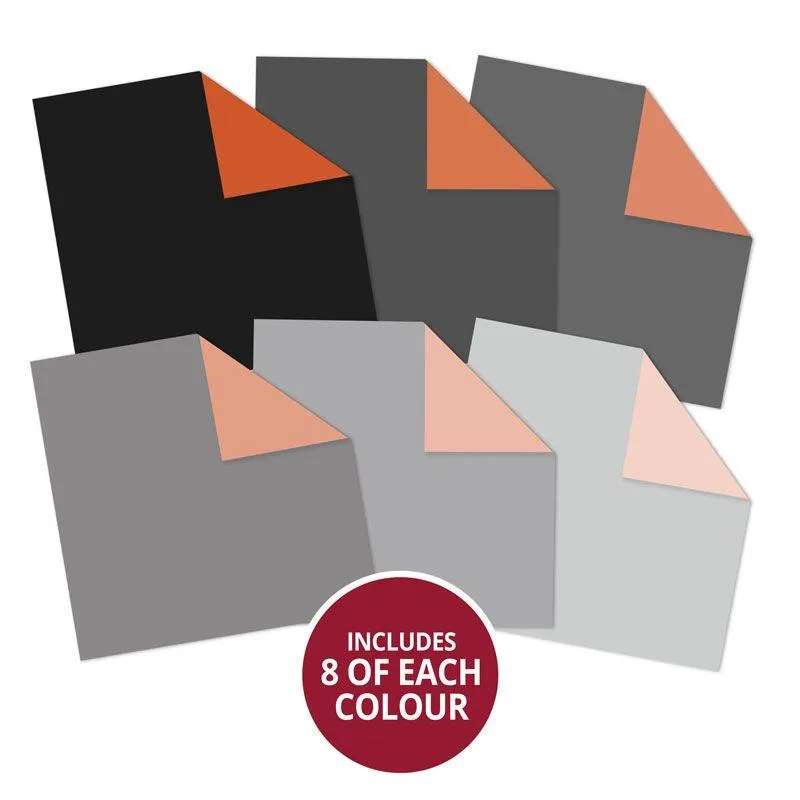 Duo Tone Paper Pad - Liquorice & Terracotta