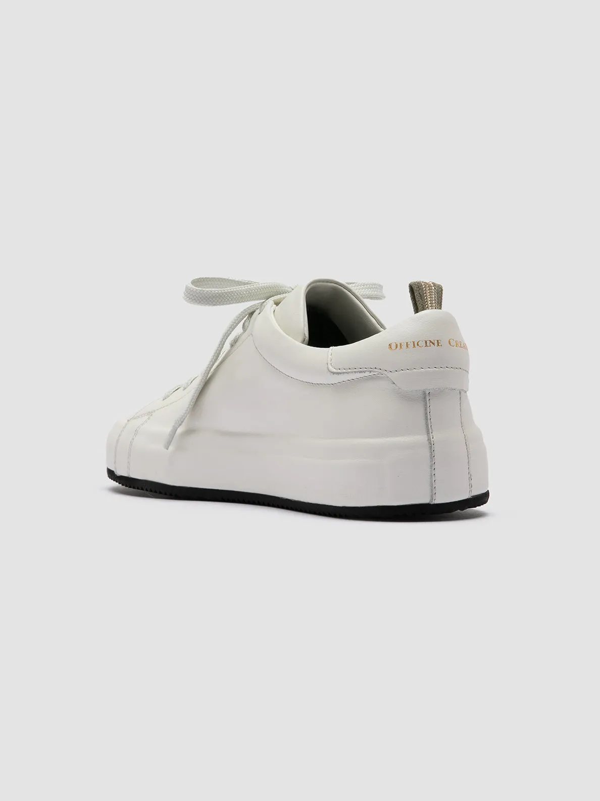 EASY 101 - White Leather Low Top Sneakers