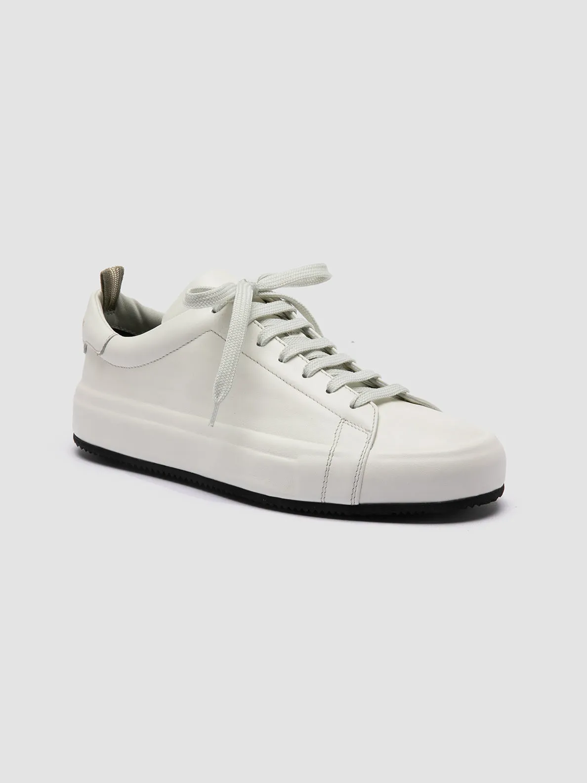 EASY 101 - White Leather Low Top Sneakers