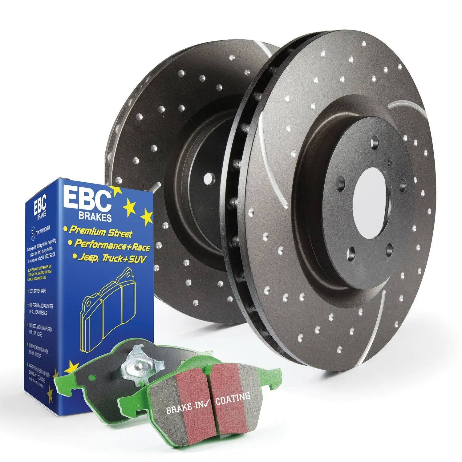 EBC Brakes S10KF1191 S10 Kits Greenstuff 2000 and GD Rotors