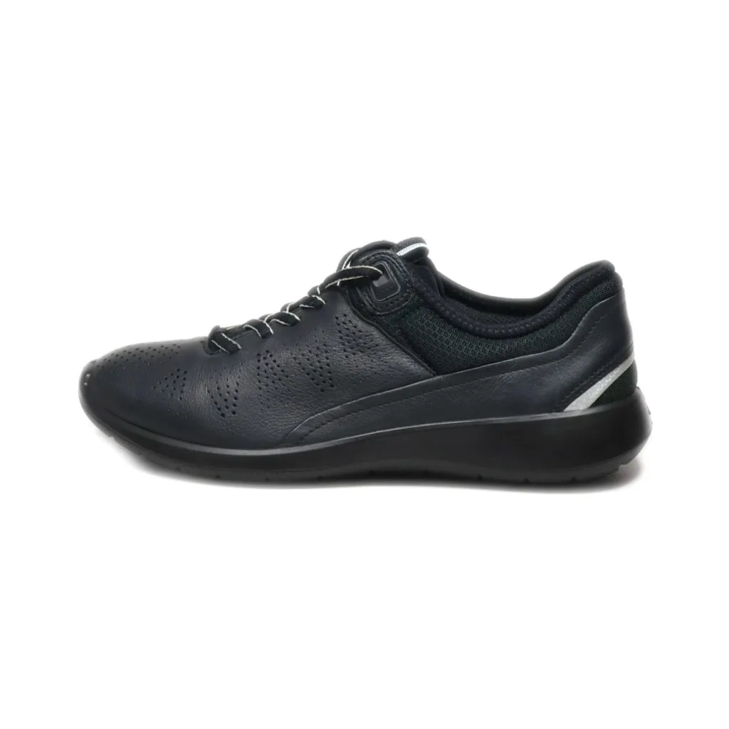 Ecco Soft 5 Low-Top Sneakers Leather Black Colour For Women