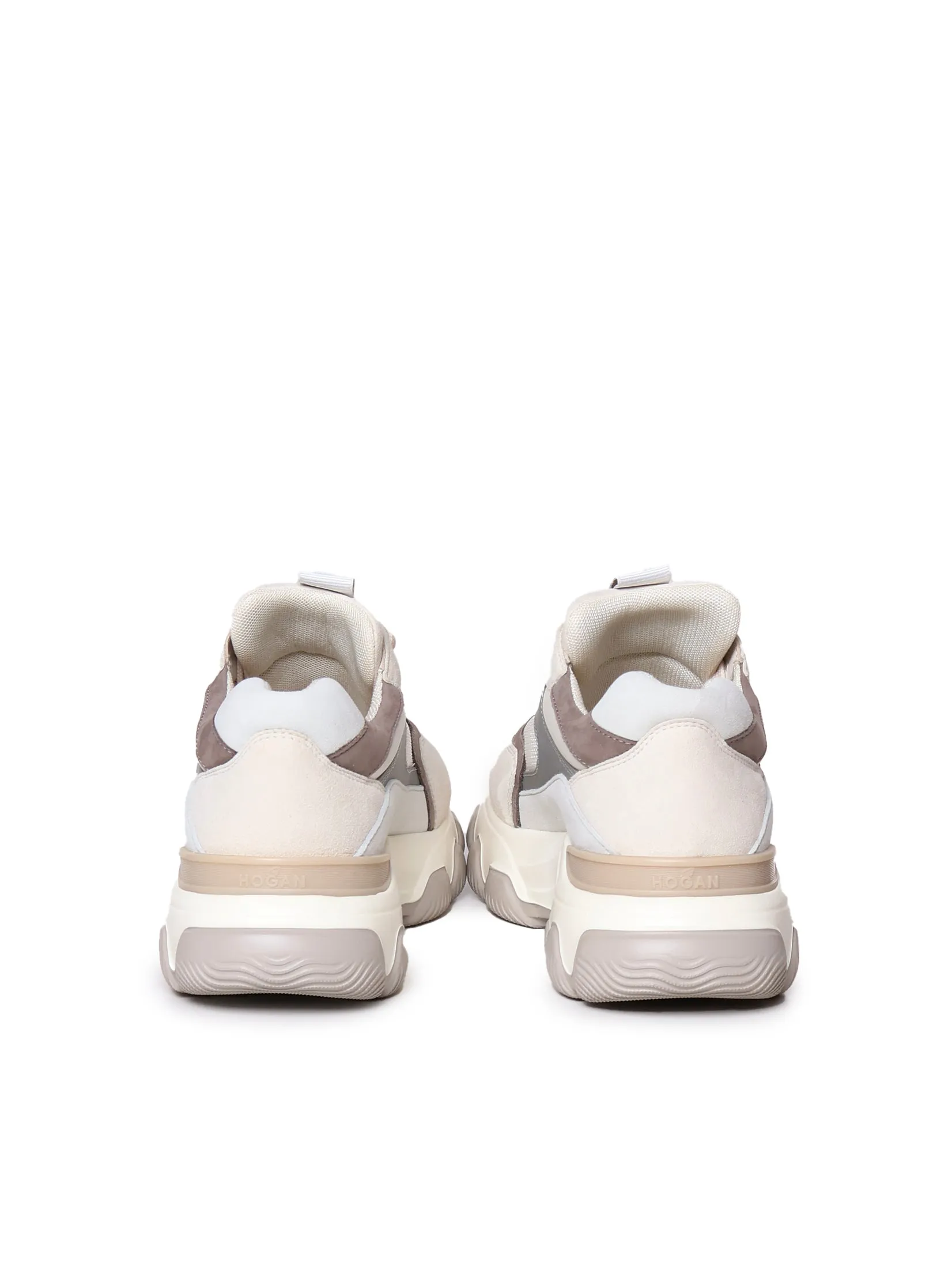 Extralight Chunky Sole Sneakers in Beige Cream