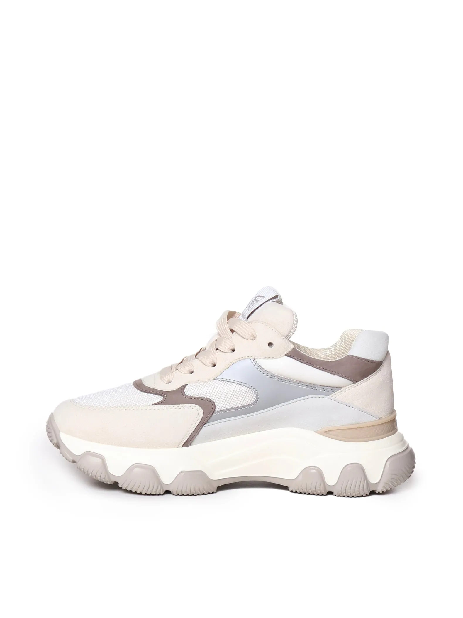 Extralight Chunky Sole Sneakers in Beige Cream