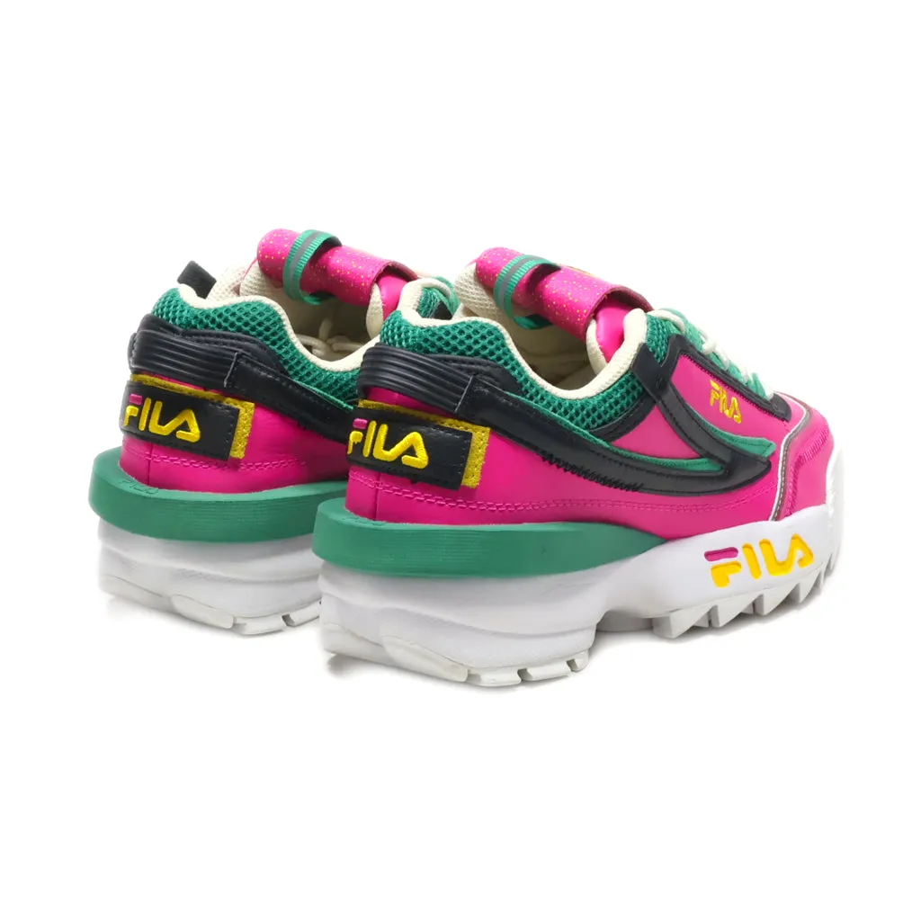 Fila Disraptor Ii Exp Low-Top Sneakers Leather Pink Colour For Women