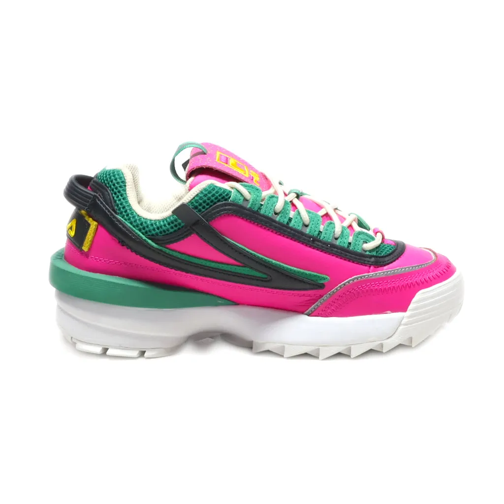 Fila Disraptor Ii Exp Low-Top Sneakers Leather Pink Colour For Women