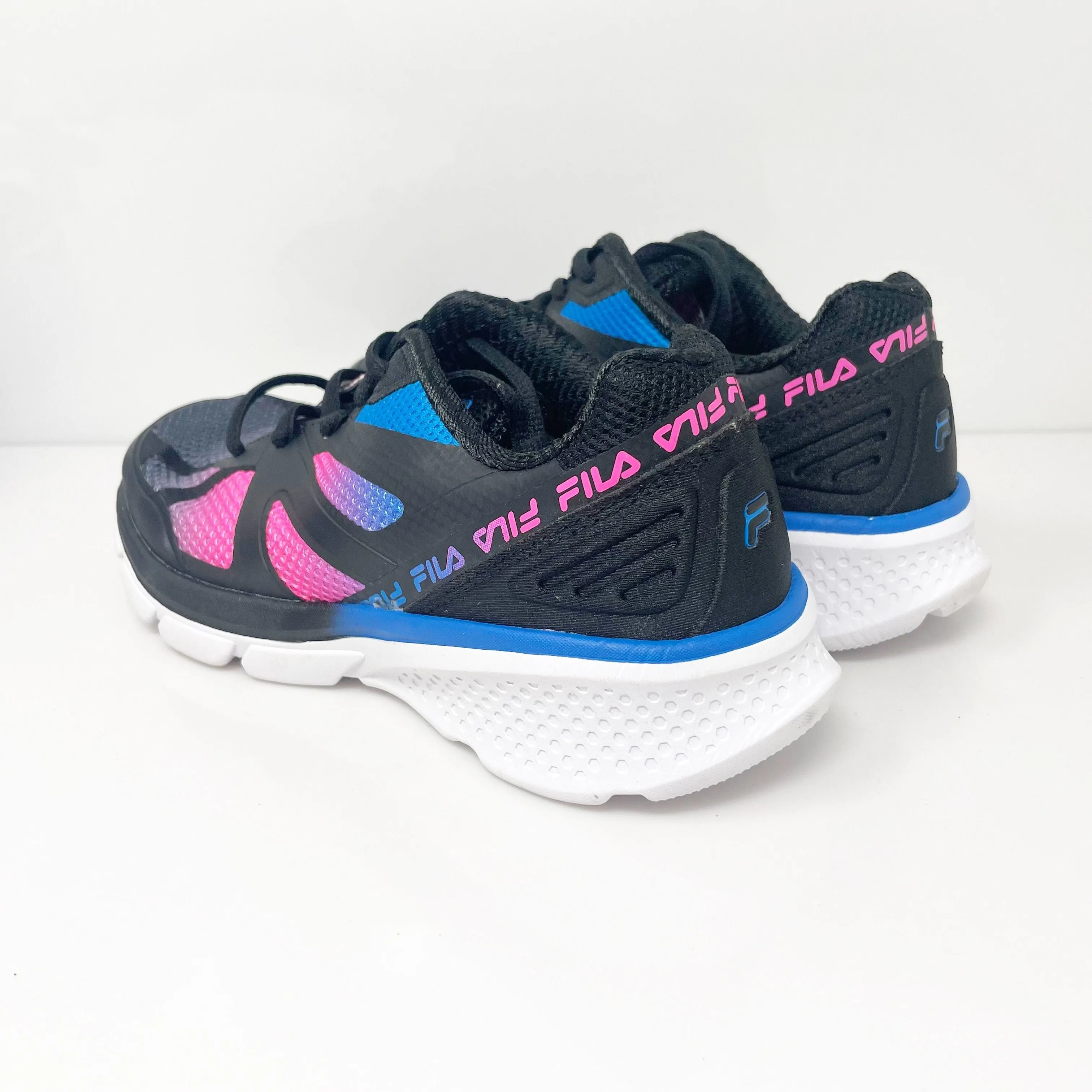 Fila Womens Memory Cryptonic 9 5RM01837-965 Black Running Shoes Sneakers Sz 6.5