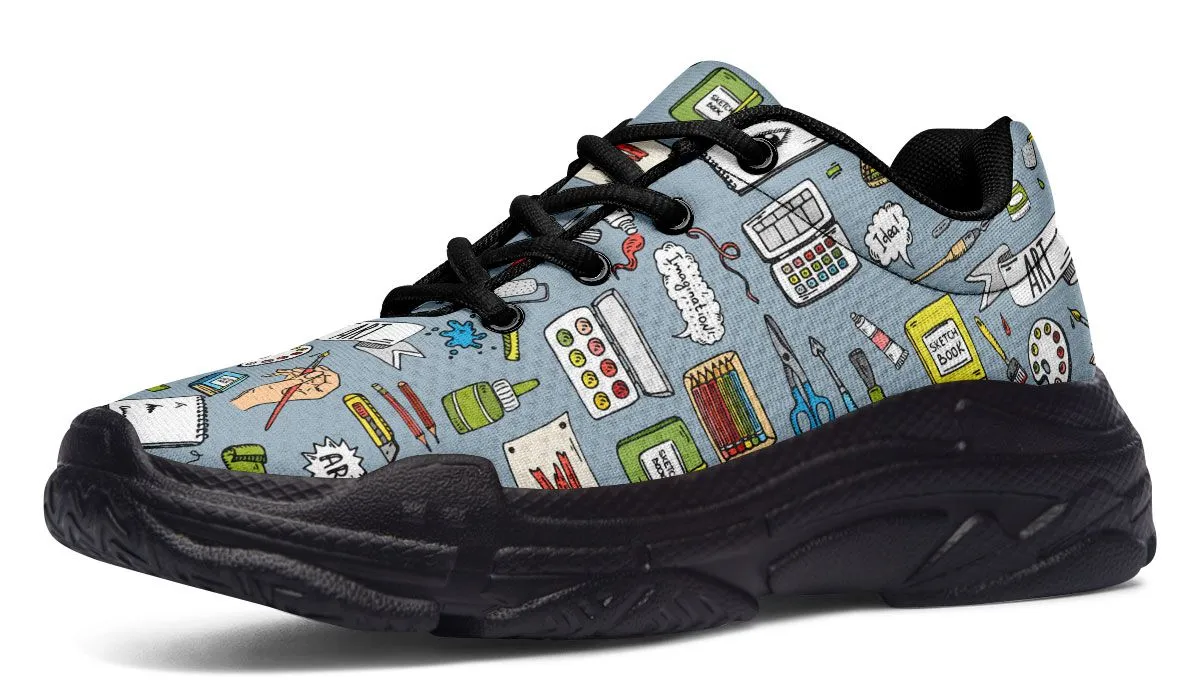 Fine Art Chunky Sneakers
