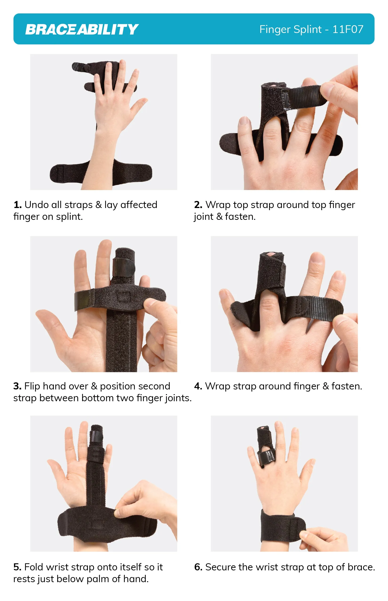 Finger Immobilizer Splint | Support Brace for Trigger Finger, Sprained or Broken Knuckle Treatment