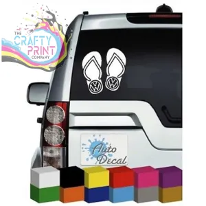 Flip Flop Volkswagen Novelty Car Sticker