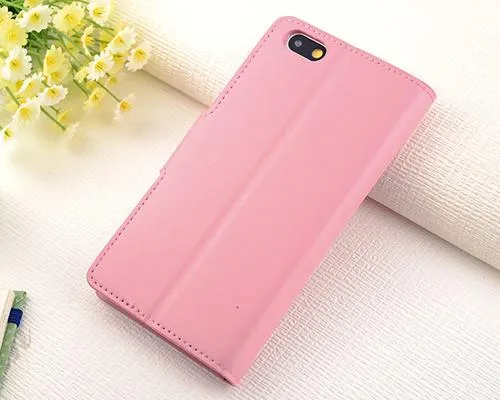 Fold Series Huawei P8 Flip Leather Case - Pink