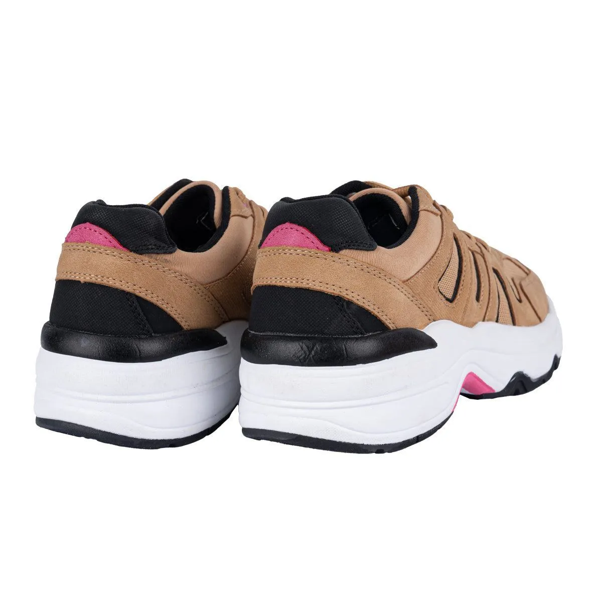 Graceland Chunky Sneakers Leather Beige Colour For Kids