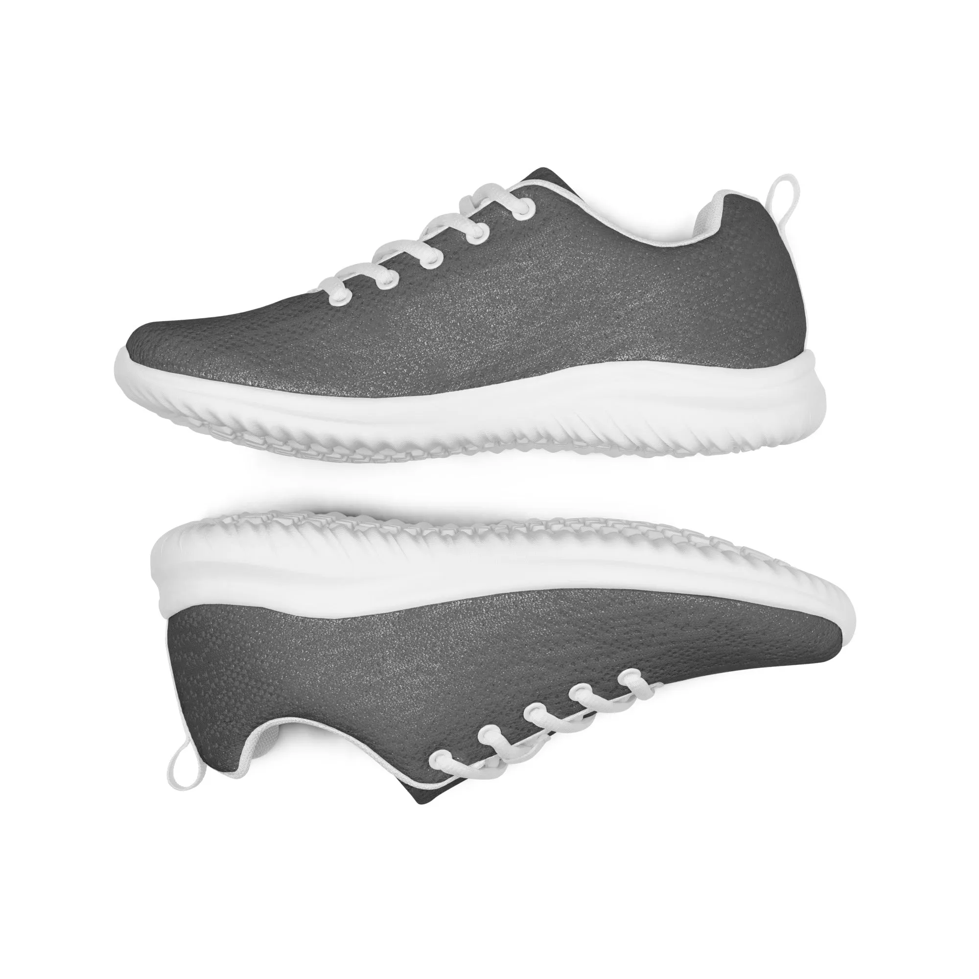 Grey Solid Color Men's Sneakers, Solid Color Modern Breathable Lightweight Men’s Athletic Shoes (US Size: 5-13)