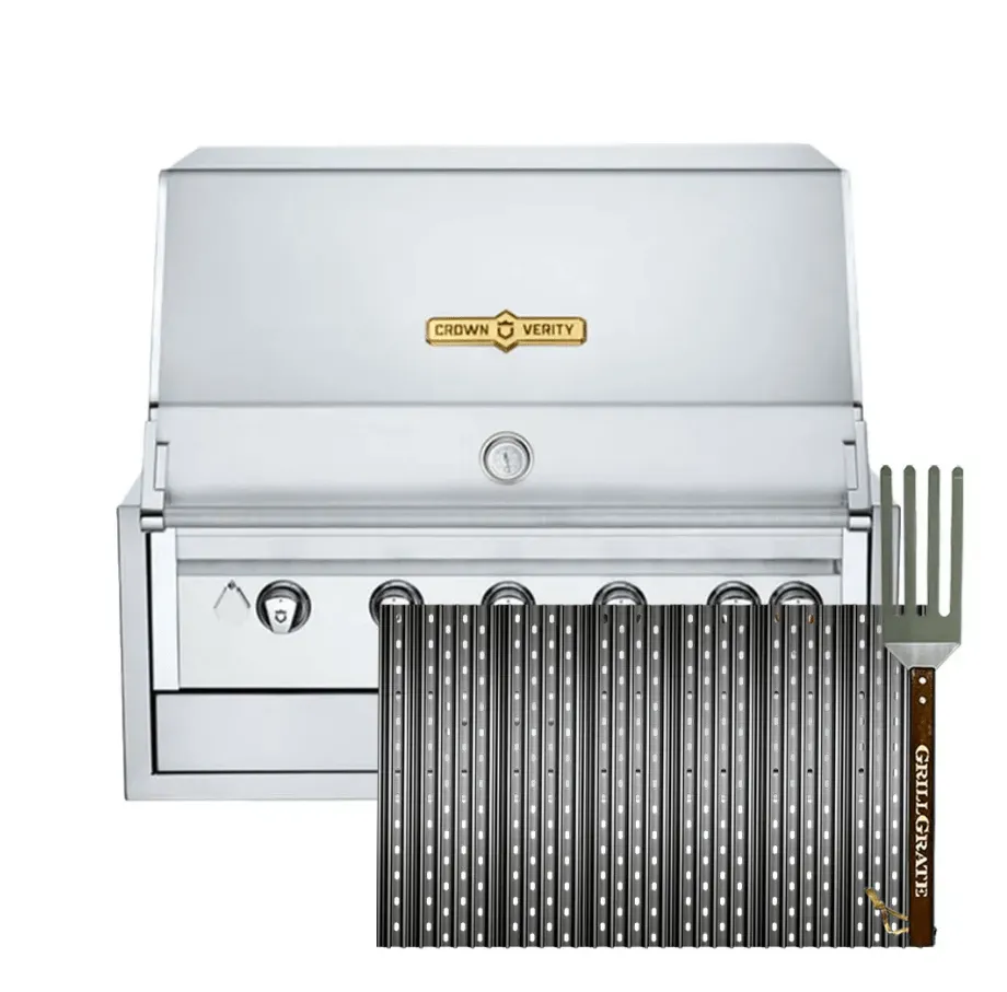 Grillgrate Replacement GrillGrate Set for Crown Verity Infinite Series 36 (Custom Cut) CC20.875-24-6G