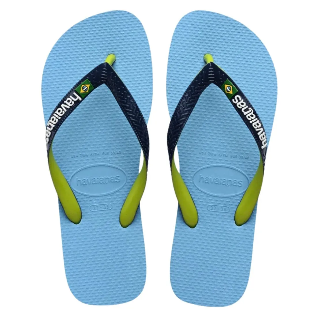 Havaianas Kids Brasil Mix Flip Flop Sandals - Lavender Blue