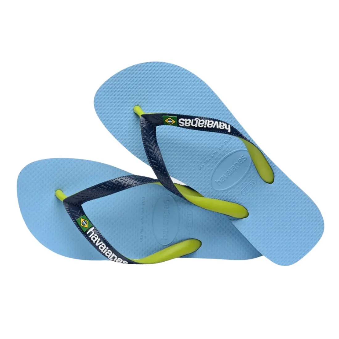 Havaianas Kids Brasil Mix Flip Flop Sandals - Lavender Blue