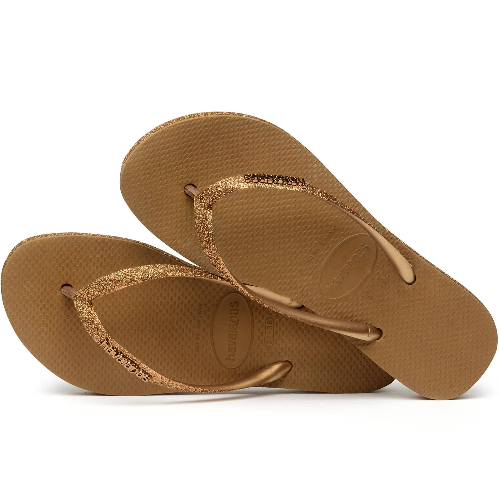 Havaianas Slim Flatform Sparkle Flip Flops