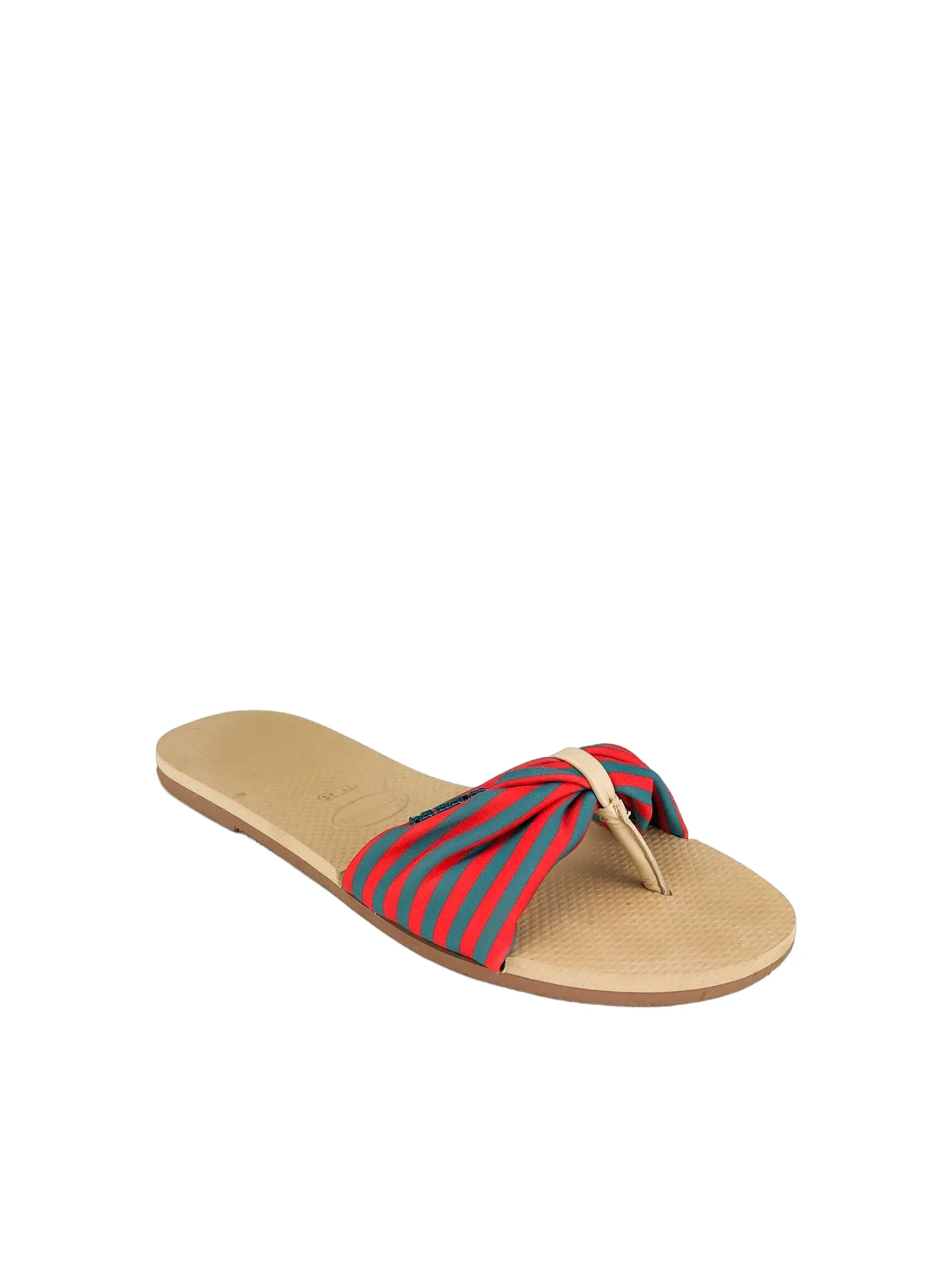 Havaianas, Women's You St. Tropez Flip Flop, Red/Teal, Size 39/40 (US 9/10)