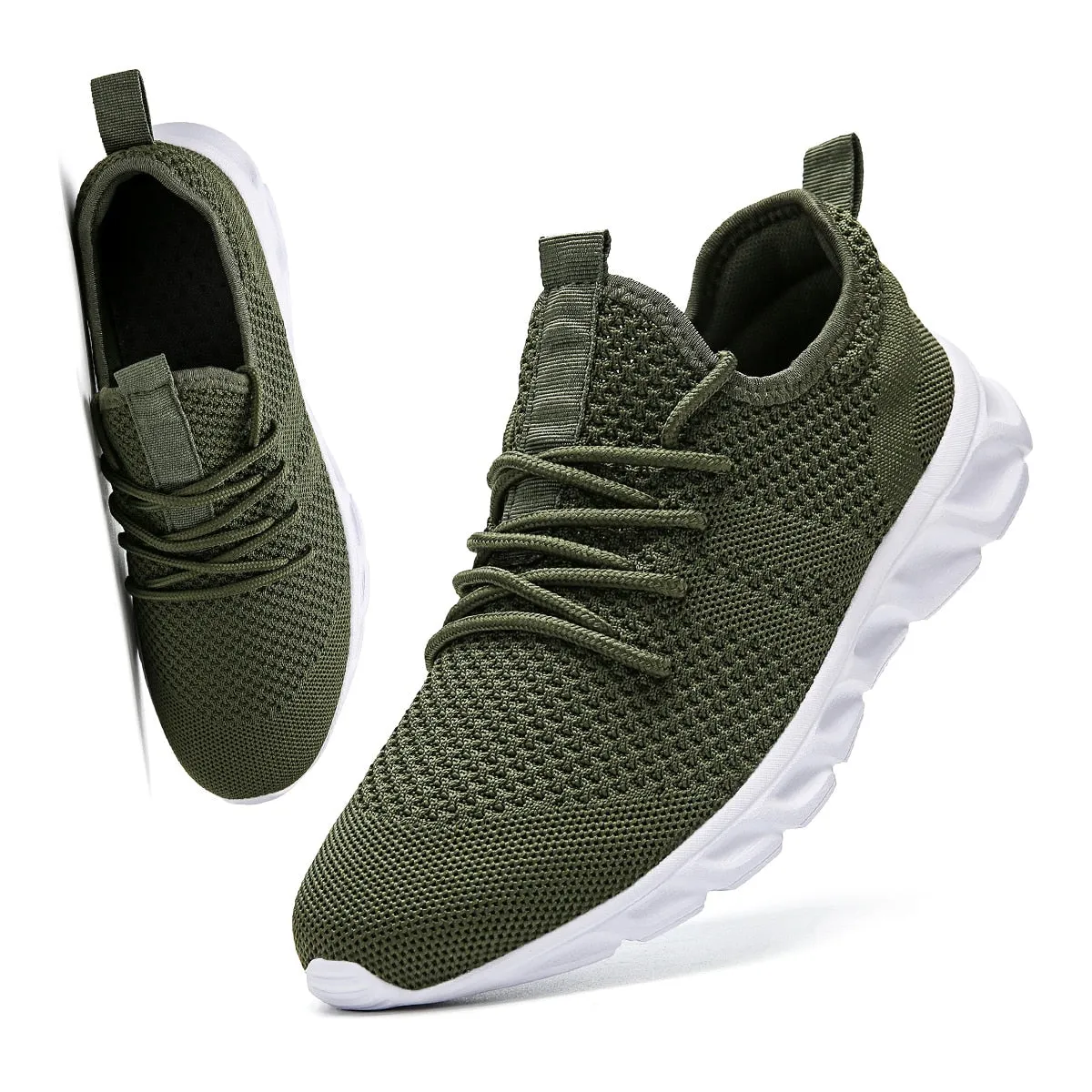 Hnzxzm Couple Casual Sports Shoes Men Women Mesh Breathable Comfortable Jogging Trainer Shoes Outdoor Walking Black Sneakers