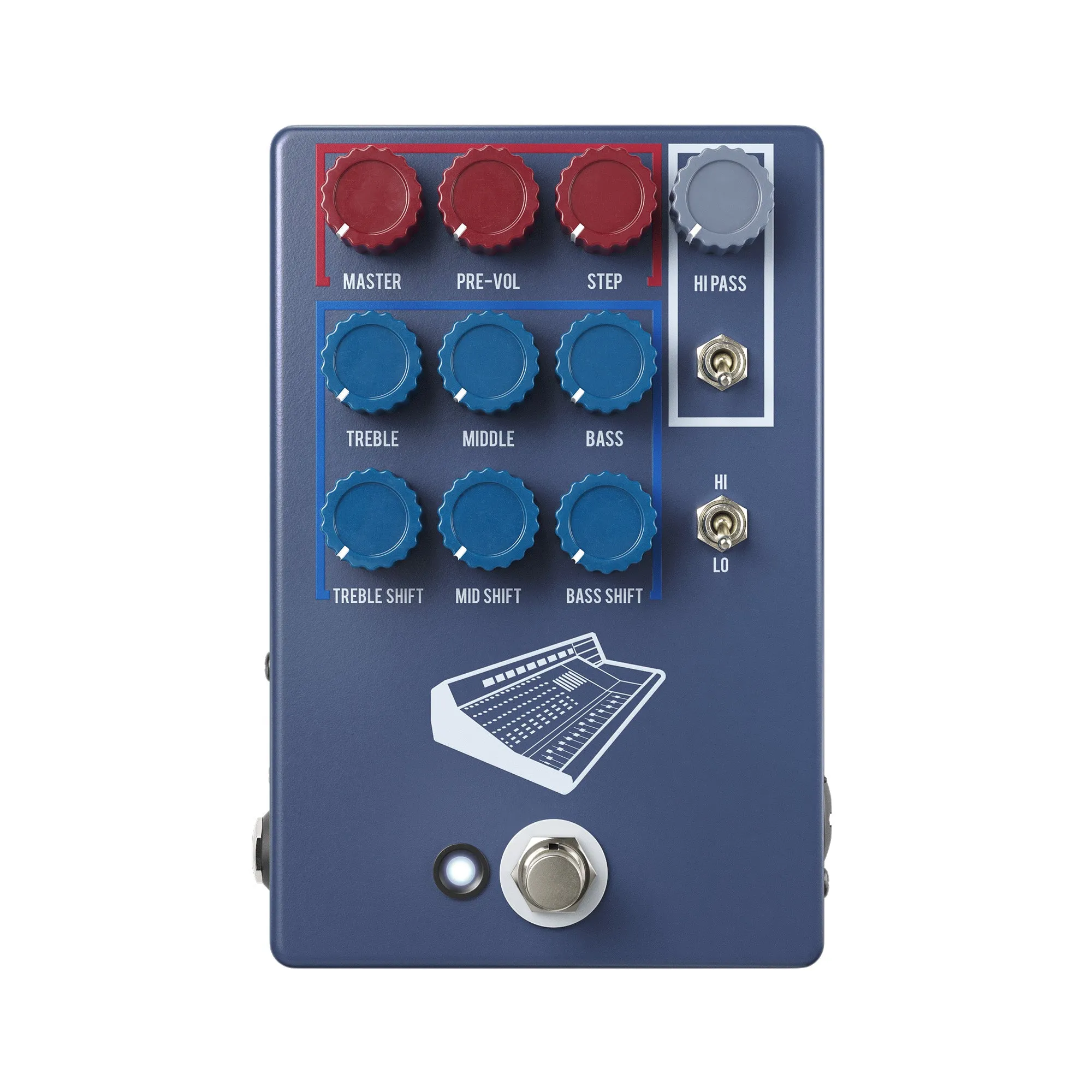 JHS Colour Box Preamp DI Pedal V2 - 10th Year Anniversary Blue