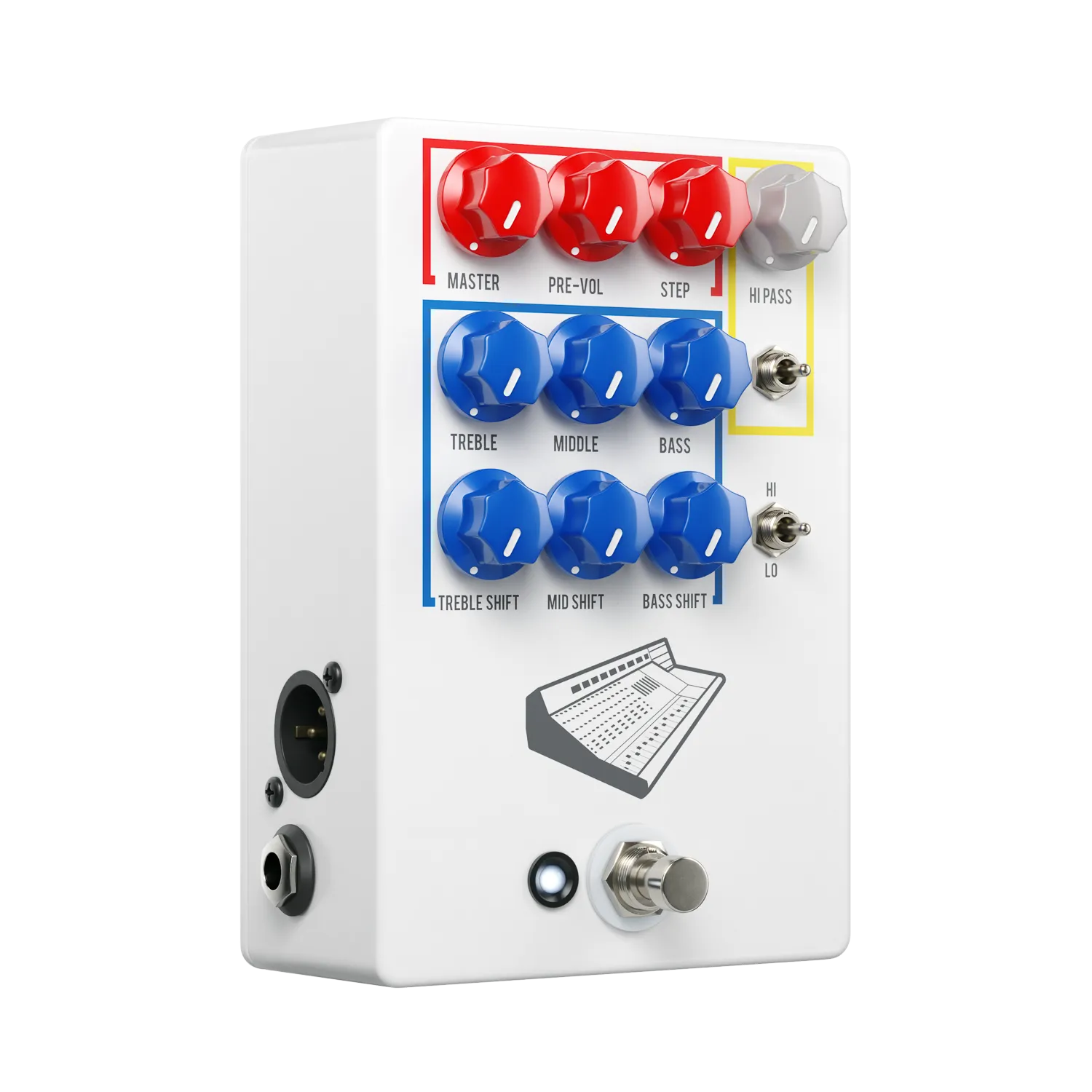 JHS Colour Box V2 Preamp Pedal for Guitars, Microphones, and Line-level Sources