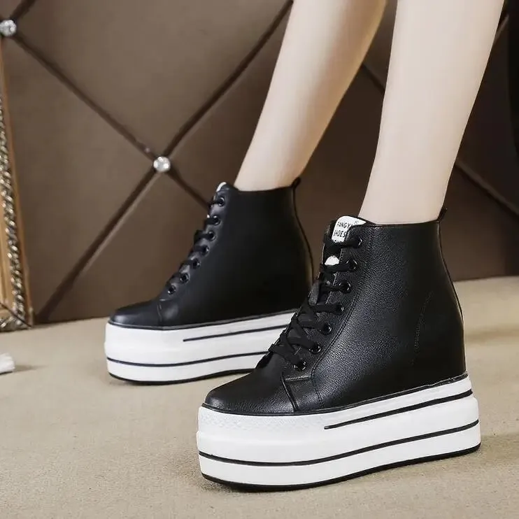 Joskaa 2024 New Black Platform Sneakers Chunky