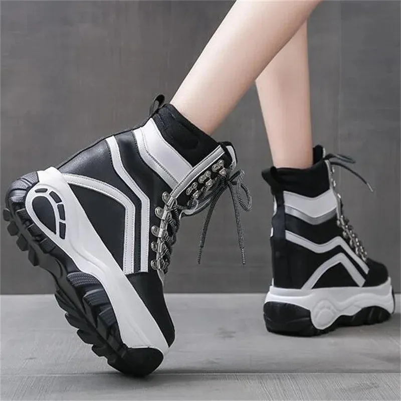 Joskaa 2024 New Women Chunky Ankle Platform Sneakers