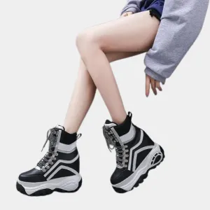 Joskaa 2024 New Women Chunky Ankle Platform Sneakers