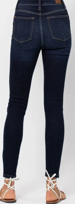 Judy Blue High Rise Skinny Jean Handsand - 82253REG