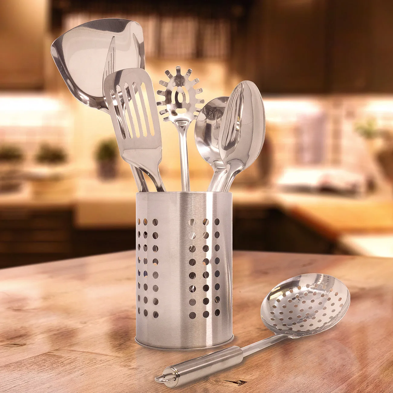 Kitchen Tool Set With Holder (7 Piece)