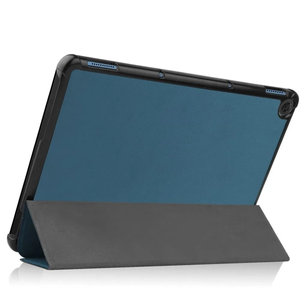 Lenovo Chromebook Duet litchi leather flip case - Blackish Green