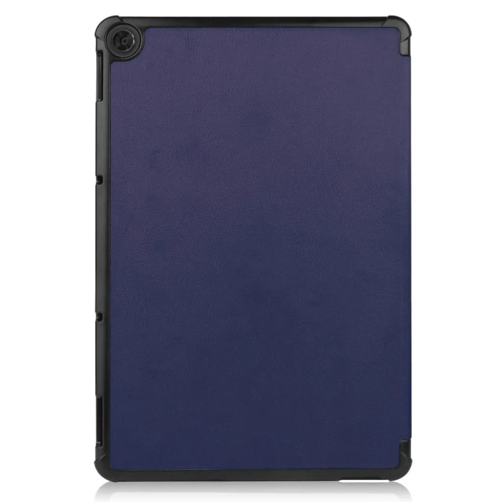 Lenovo Chromebook Duet litchi leather flip case - Dark Blue