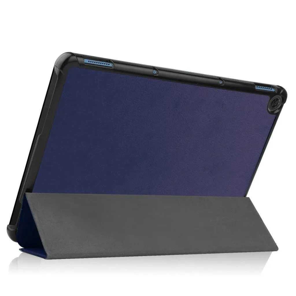 Lenovo Chromebook Duet litchi leather flip case - Dark Blue