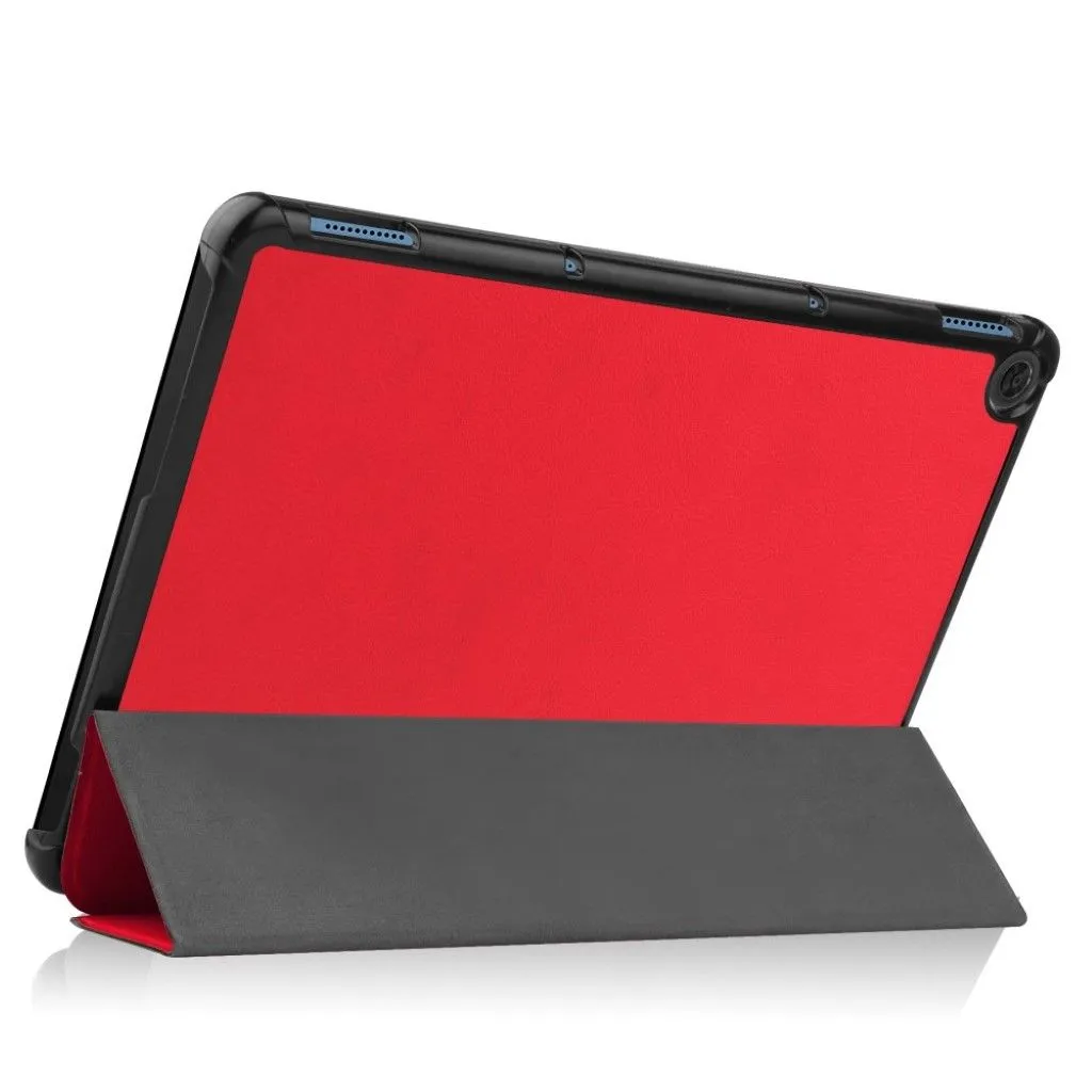 Lenovo Chromebook Duet litchi leather flip case - Red