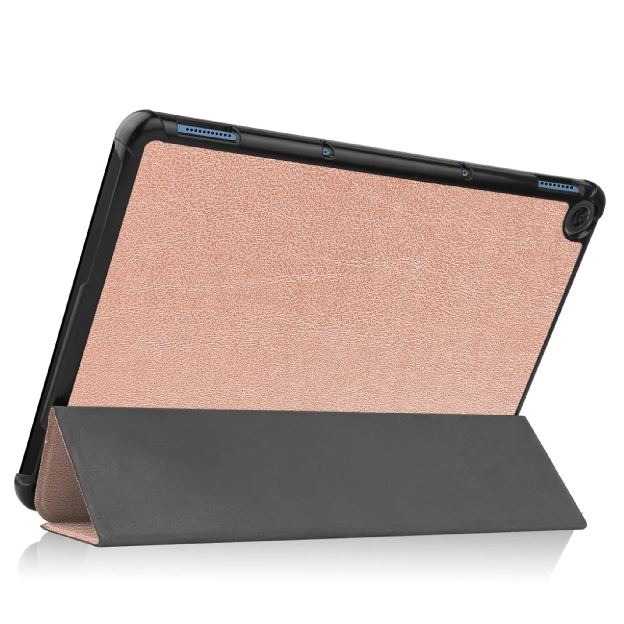 Lenovo Chromebook Duet litchi leather flip case - Rose Gold