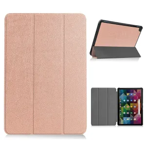 Lenovo Chromebook Duet litchi leather flip case - Rose Gold