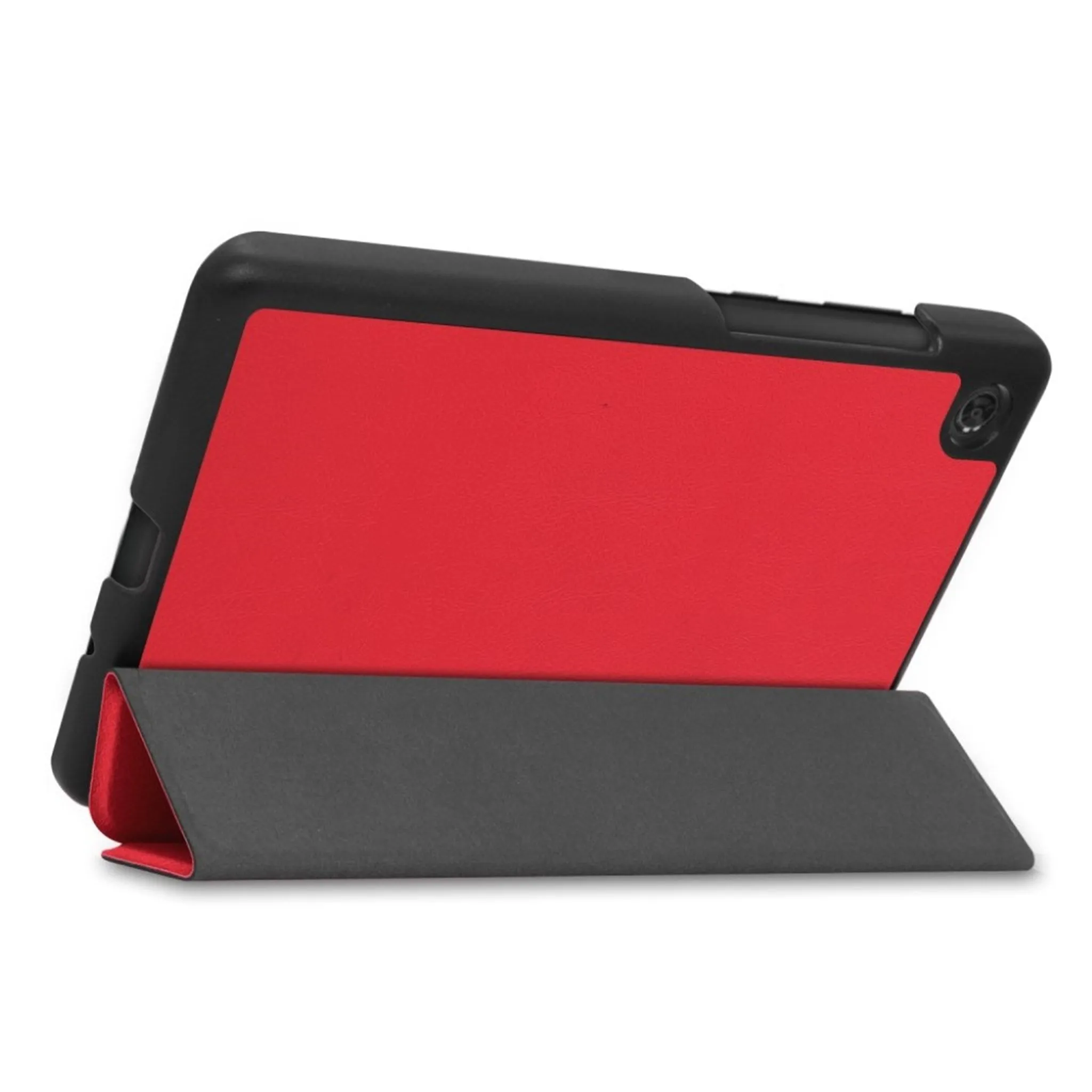 Lenovo Tab M7 litchi leather flip case - Red