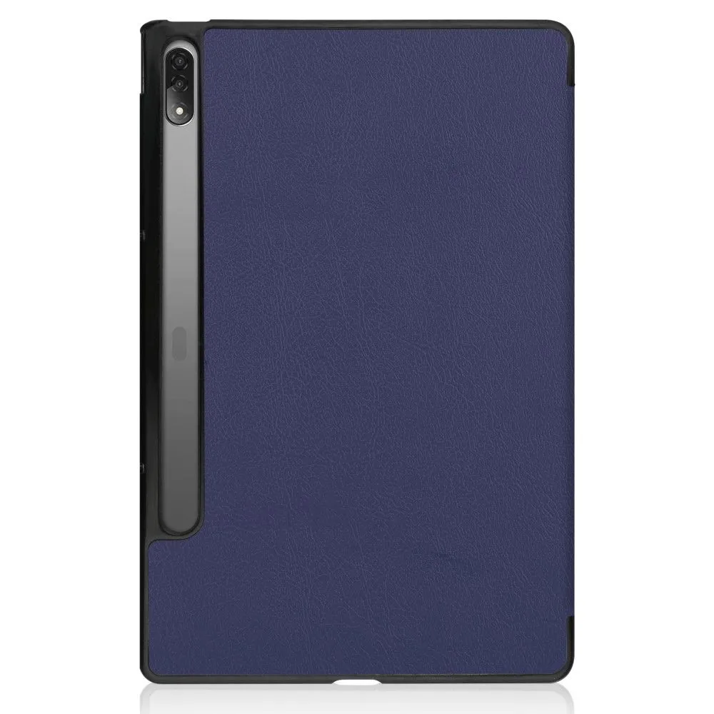 Lenovo Tab P12 Pro tri-fold leather flip case - Blue