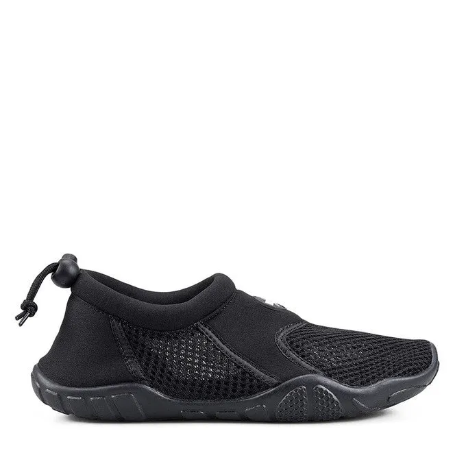 Lightning Bolt Mens Wave Black Athletic Reef Slip On Shoes