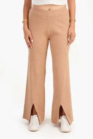 Lounge Pants with Front Slits