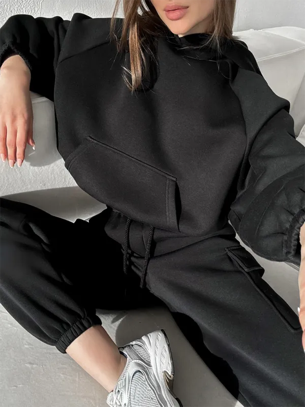 Lounge Street Cargo Sweatpants & Hooded Sweatshirt