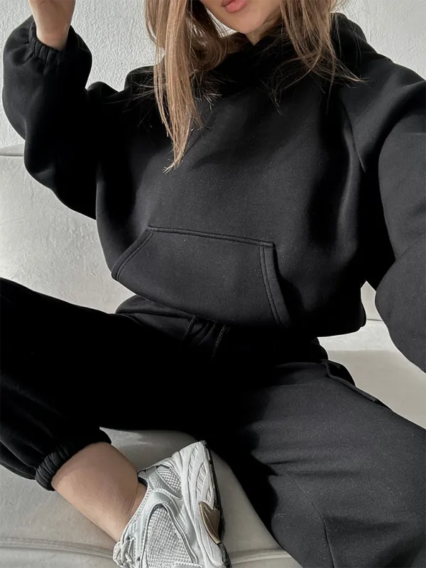 Lounge Street Cargo Sweatpants & Hooded Sweatshirt