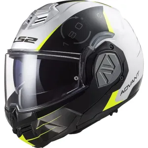 Ls2 Ff906 Advant Codex Modular Helmet White Black-06