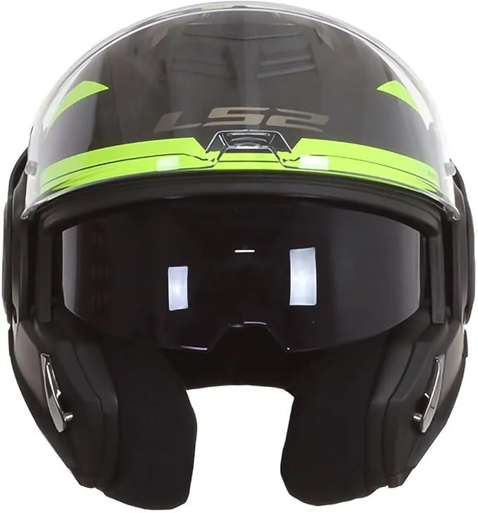 Ls2 Ff906 Advant Revo Modular Helmet Matt Black H-V Yellow-06