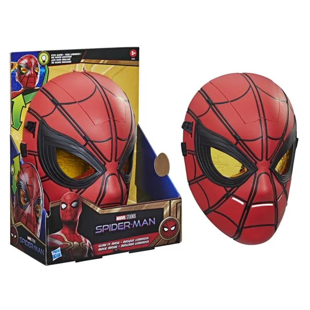 Marvel Spider-Man Glow FX Mask Electronic Wearable Toy With Light-Up Eyes For Role Play